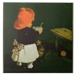 Plakatwerbung für 'Kathreiners Malz Coffee Fliese