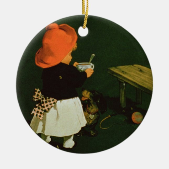 Plakatwerbung für 'Kathreiners Malz Coffee Keramikornament (Vorne)