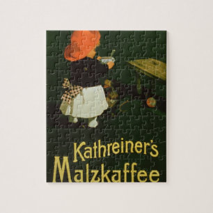 Plakatwerbung für 'Kathreiners Malz Coffee Puzzle
