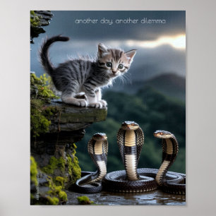Plakatwerbung für traurige und einsame Haustiere: Poster
