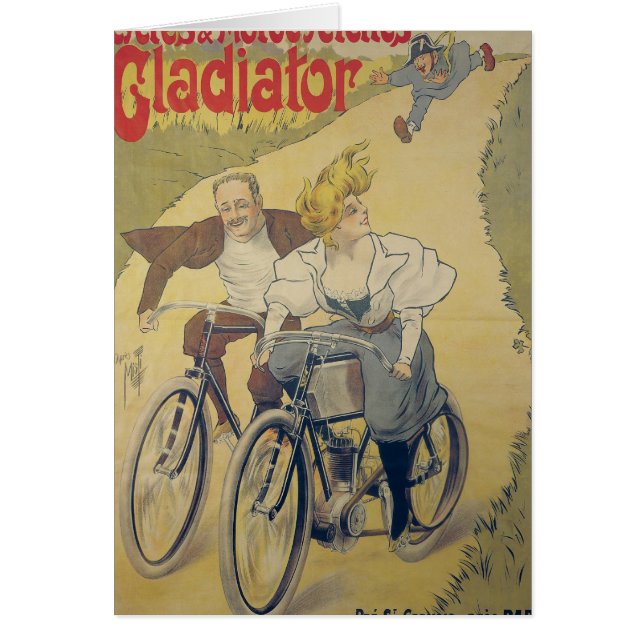 Plakatwerbung Gladiatorfahrräder (Vorne)