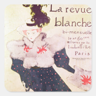 Plakatwerbung Henrides Toulouse-Lautrec   'La Quadratischer Aufkleber