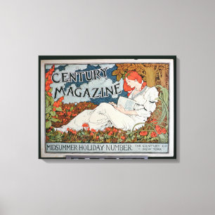 Plakatwerbung "Jahrhundert-Zeitschrift", Leinwanddruck