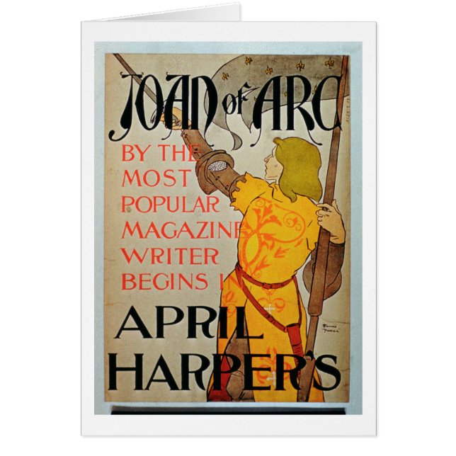 Plakatwerbung "Jeanne d'Arc" im April Harpers (Vorne)