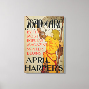 Plakatwerbung "Joan of Arc" im April von Harper Leinwanddruck