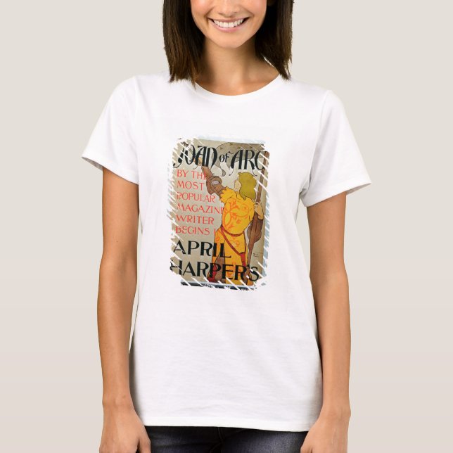Plakatwerbung "Joan of Arc" im April von Harper T-Shirt (Vorderseite)