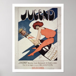 Plakatwerbung "Jugend, illustrierte Woche Mag Poster