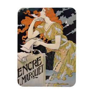 Plakatwerbung 'L. Marquet Ink, das Beste des Als Magnet