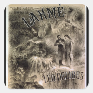 Plakatwerbung 'Lakme Quadratischer Aufkleber