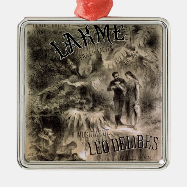 Plakatwerbung 'Lakme Silbernes Ornament (Vorne)