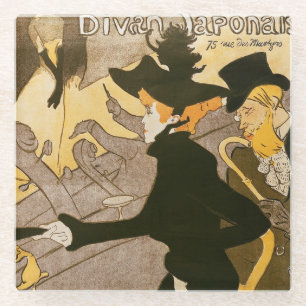 Plakatwerbung 'Le Henrides Toulouse-Lautrec Glasuntersetzer