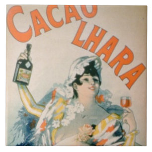 Plakatwerbung "Lhara Creme de Cacao", Digon ( Fliese