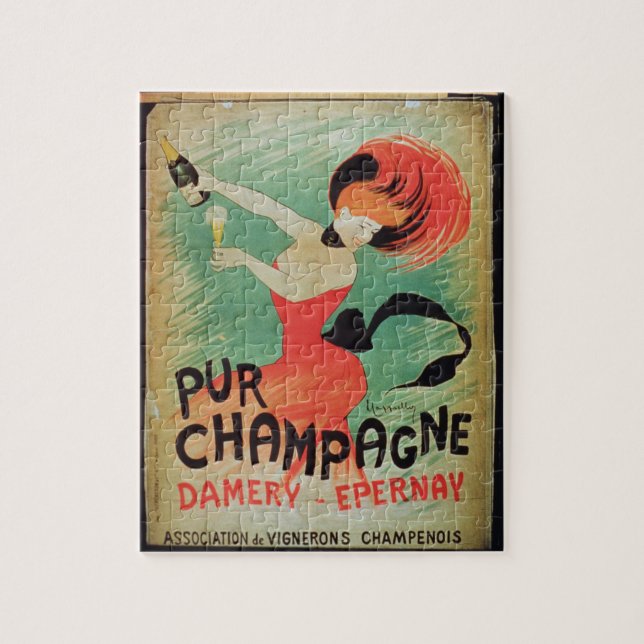 Plakatwerbung "Pur Champagne", von Damery, E Puzzle (Vertikal)