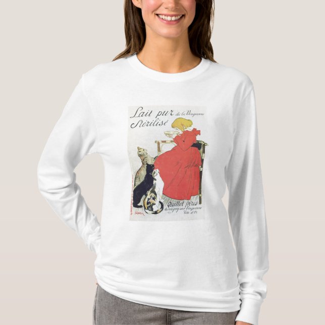 Plakatwerbung reine entkeimte Milch T-Shirt (Vorderseite)