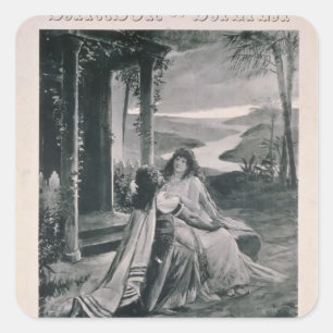 Plakatwerbung "Samson and Dalila" Quadratischer Aufkleber