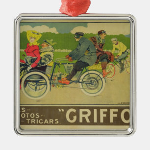 Plakatwerbung Silbernes Ornament