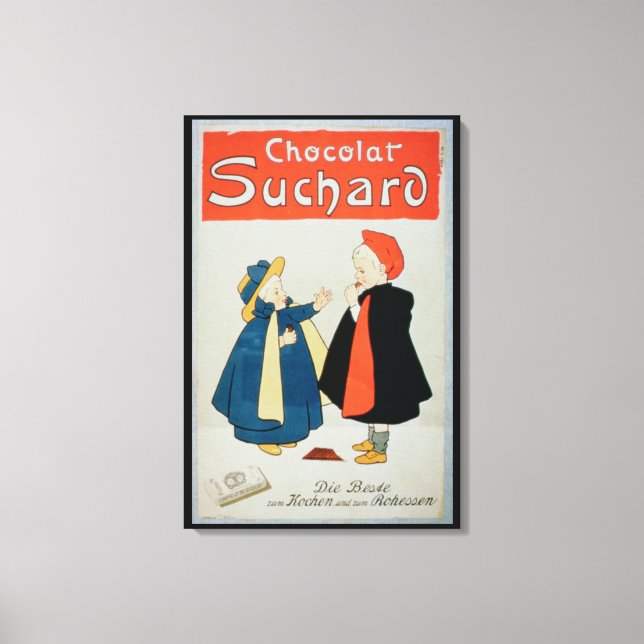 Plakatwerbung "Suchard Chocolate" (Farbe beleuchte Leinwanddruck (Vorderseite)