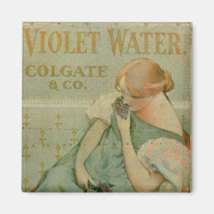 Plakatwerbung "Violet Water" von Colgate & Co Magnet