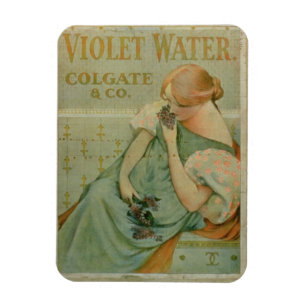 Plakatwerbung "Violet Water" von Colgate & Co Magnet
