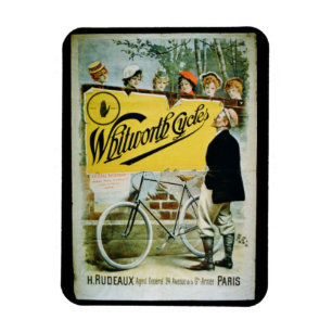 Plakatwerbung 'Whitworth Cycles', Paris (colo) Magnet