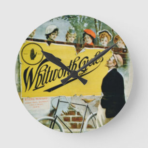 Plakatwerbung "Whitworth fährt", Paris rad (colo Runde Wanduhr