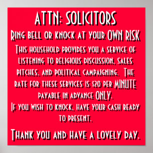 Plakatzeichen Poster