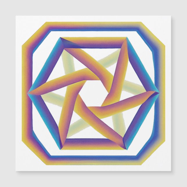 Plake 64 und die Hexagramme Großmagazin Magnetkarte (Vorderseite)