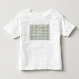 Plakette des ideographischen Schreibens vom Tempel Kleinkind T-shirt