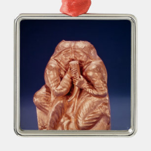 Plakette, die zwei Scythians teilt ein Getränk Ornament Aus Metall