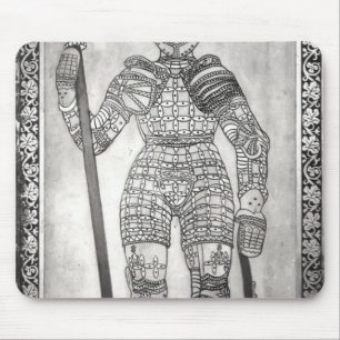 Plakette, welche die Rüstung von Jeanne d'Arc Mousepad