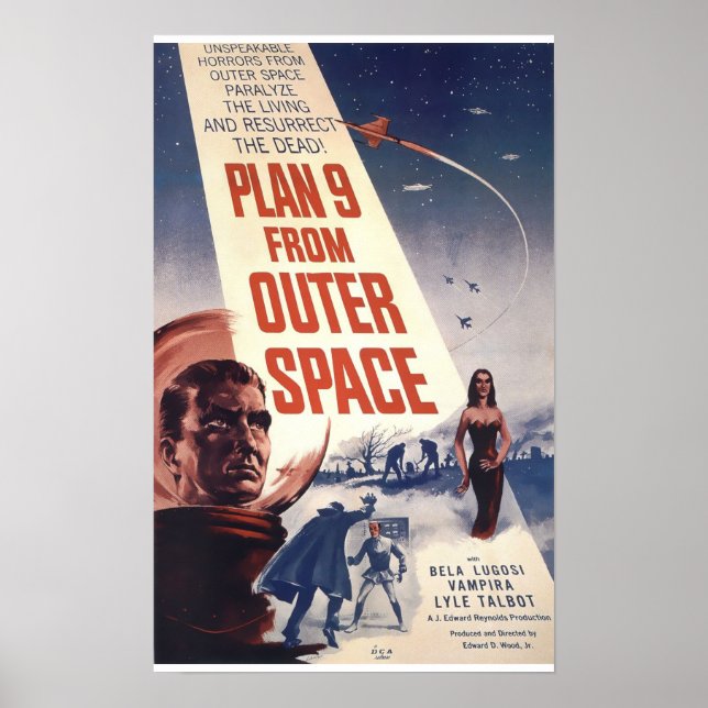 Plan 9 aus dem Weltraum Poster (Vorne)