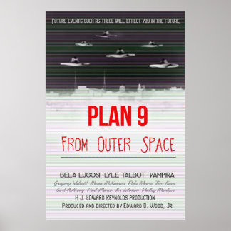 Plan 9 aus dem Weltraum Poster