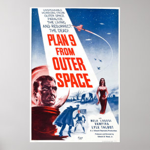 Plan 9 Aus dem Weltraumfilm Poster