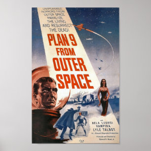 Plan 9 aus dem Weltraumposter Poster