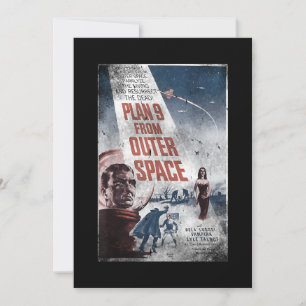 PLAN 9 VON OUTER SPACE Movie Poster Vintager Film Save The Date