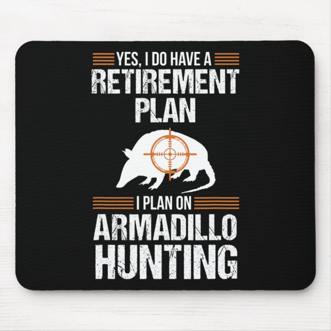 Plan Armadillo Possum Jagd Hun Mousepad (Vorne)