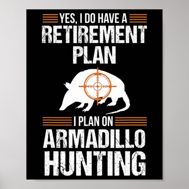 Plan Armadillo Possum Jagd Hun Poster (Vorne)