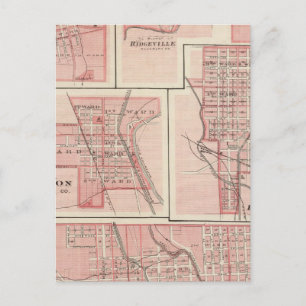 Plan Cambridge City, Wayne Co mit Newport Postkarte