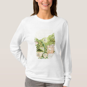 Plan der Bergwerke von Oaxaca, Mexiko, 1785-87 T-Shirt