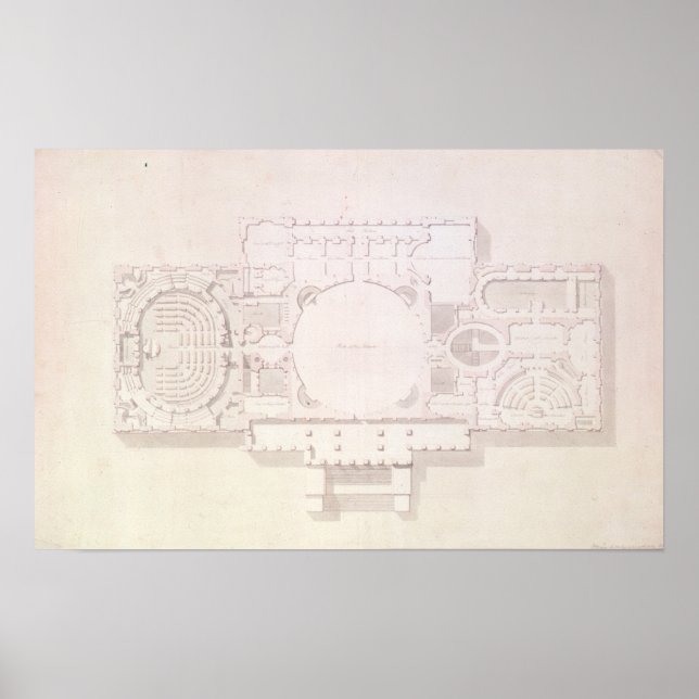 Plan der Hauptgeschichte der Hauptstadt, Poster (Vorne)