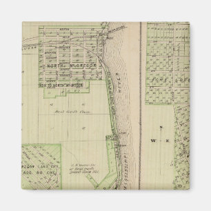 Plan der Stadt McGregor Magnet