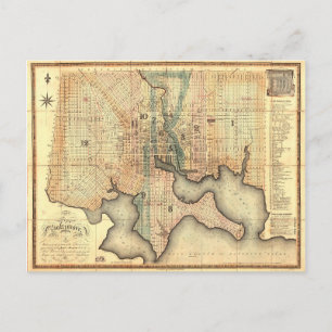 Plan der Stadt von Karte Baltimores Maryland