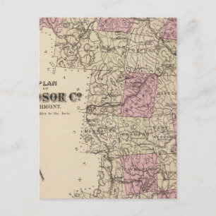 Plan der Windsor Company in Vermont Postkarte