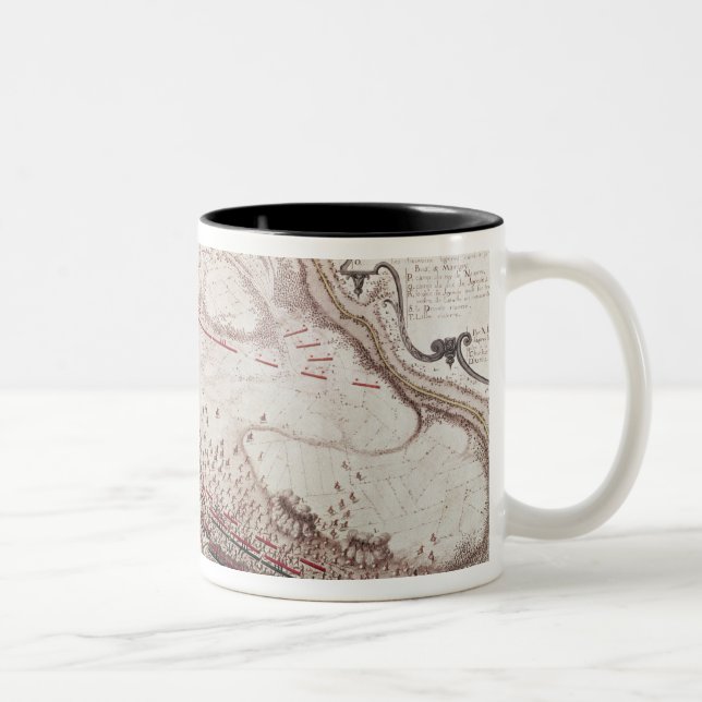 Plan des Auftrages des Kampfes von Coutras Zweifarbige Tasse (Rechts)