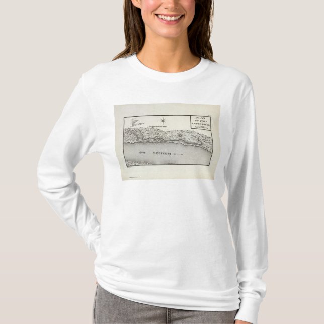 Plan des Fort-Baton Rouge T-Shirt (Vorderseite)