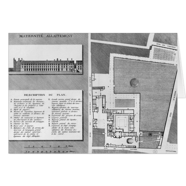 Plan des Hafen-Royal von Maternite (Vorderseite (Horizontal))
