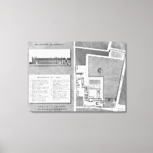 Plan des Maternite Port-Royal Leinwanddruck