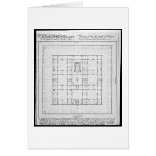 Plan des Tempels von Solomon, Jerusalem, von 'en