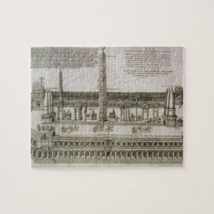 Plan des Zirkusses Maximus, Rom, graviert durch Puzzle
