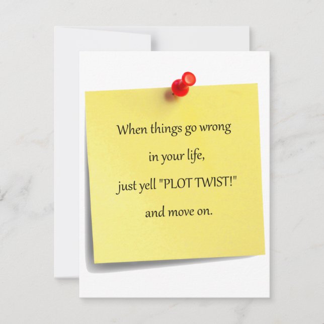 Plan-Drehungs-Post-Iteinladung Einladung (Vorderseite)